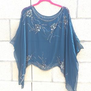 1920's Inspired Great Gatsby Flapper Overlay Shawl
